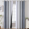 Thermal Insulated Blackout Curtains 96 Inches Long, Ombre Grey and Grayish by ESTELARTEXTILER