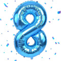 40 inch Blue Number Balloon Giant Foil Helium Balloons Blue Number 8 Balloon by Yeodong