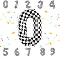 40 Inch Checkered Number Balloon by Unknown
