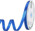 woric 120 Yards Royal Blue Ribbon 3/8 Inch Thin Satin Ribbons | Gift Wrapping by woric