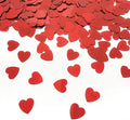 Heart Confetti Red Valentine's Day Table Confetti Metallic Foil for Party Wedding Happy Birthday Baby Showe Bridal Shower Festival Theme Party Decorations Supplies 1.6oz / 1000 Pieces(Red)