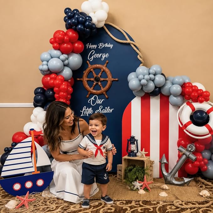 HILAVO Red Blue White Balloons - Image 7