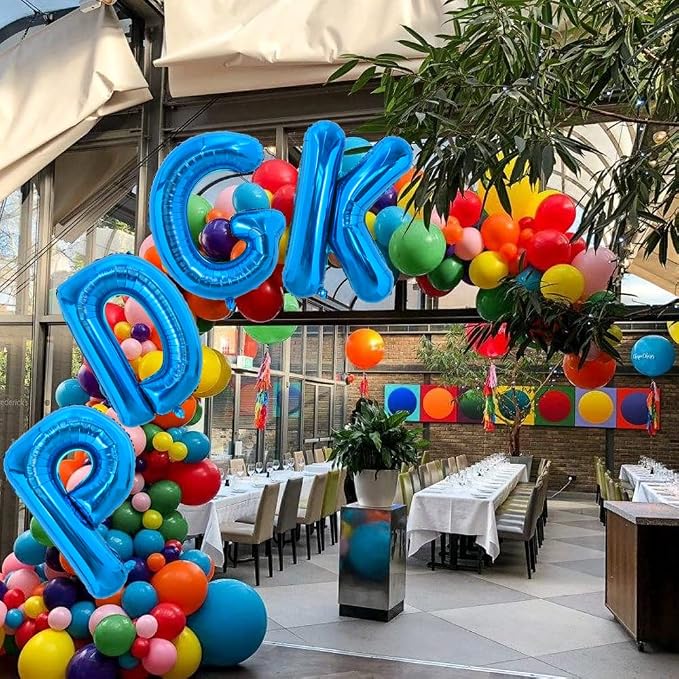 TONIFUL 40 Inch Large Blue Letter D Foil Balloons Alphabet Balloons | Giant - Image 5