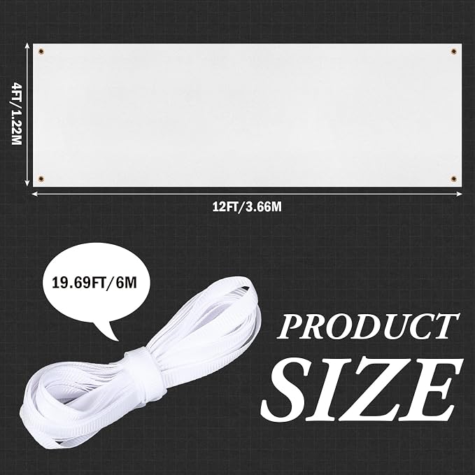 Zonon Large Blank Banners And Signs Polyester Oxford Cloth Sublimation Banner - Image 2