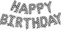 CANREVEL Happy Birthday Banner Decorations + Sign Balloons, by CANREVEL