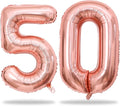 Rose Gold 50th Birthday Balloons by Lingqiang