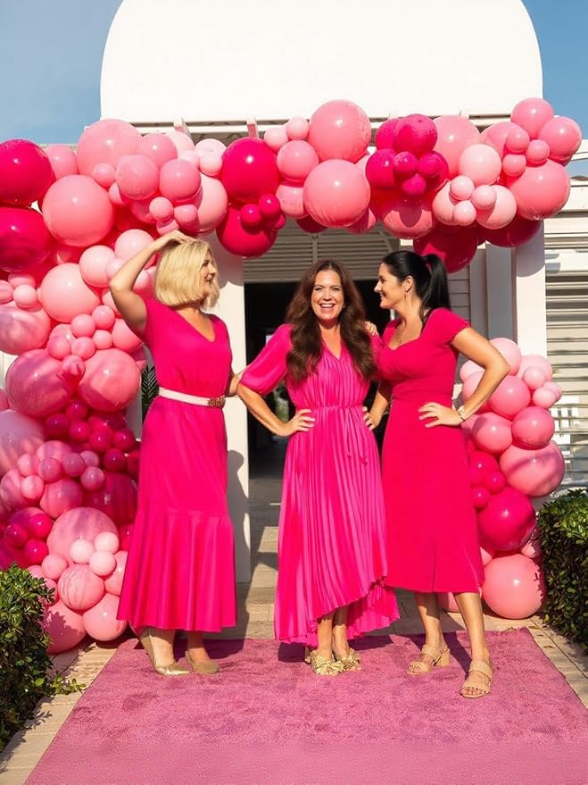 Hot Pink Balloons Garland Arch Kit 180pcs - Image 5
