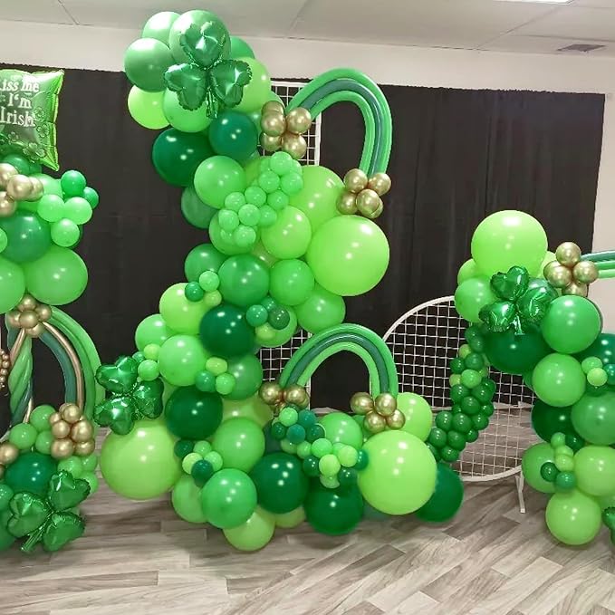Green Balloon Garland Arch Kit, Kelfara Latex Balloons 109pcs Different Sizes - Image 5