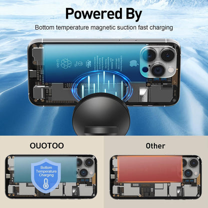 2025 3 in 1 Charging Station Compatible with Mag-safe Charger Wireless Charger Stand for iPhone 17 16 15 14 13 12 Series Wireless Charging Station for AirPods Wireless Charging Stand for iWatch Series