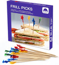 BLUE TOP Wood Frill Picks Frill Toothpicks 4 Inch Pack 1000, Decorative wood by BLUETOP