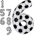 Big Soccer 6 Balloons, 6th Birthday Decorations by Froova
