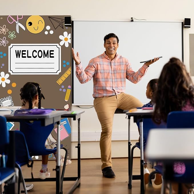 HunnmingRe Boho Classroom Decor Welcome Back to School Banner First Day of - Image 4