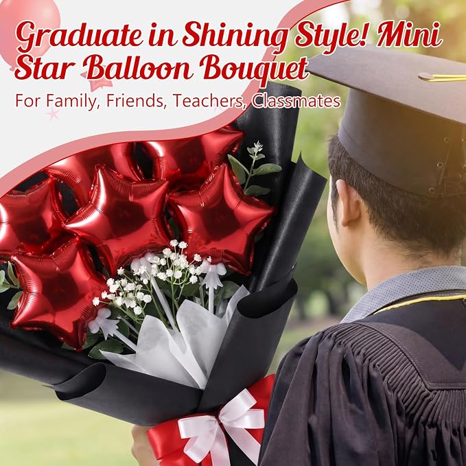 60 Pcs Mini Star Self Inflatable Balloons Bulk - Image 3