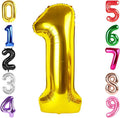 40 Inch Gold Number 1 Balloon Birthday Party Decorations by Hadoife