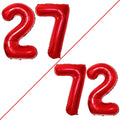 Number 27 Balloons for 27th Birthday Party Decorations, 42 Inch Jumbo Foil by GOER
