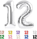 12 Balloon Numbers 40Inch for 12th Year Old Birthday Decorations, Inflation by Mluchee