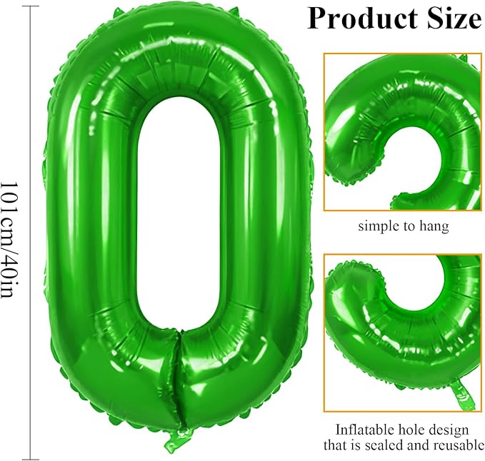 Number 100 Balloons for 100th Birthday Party Decorations, 0-100 Large No.100 - Image 2