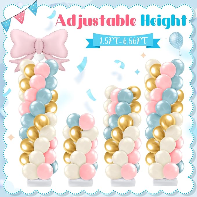 Lunmon 2 Sets Boots or Bows Gender Reveal Decorations, Western Boots or Bows - Image 4