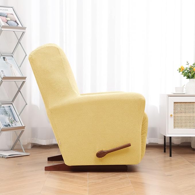 Recliner Chair Covers, 1-Piece Lazy Boy Recliner Covers, Champagne | Washable - Image 3