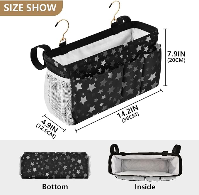 Bedside Caddy Hanging Bunk Bed Caddy Bed Organizer Hanging Pocket - Image 4