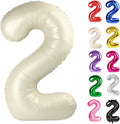Cream Number 2 Balloon 40 Inch by IWERP
