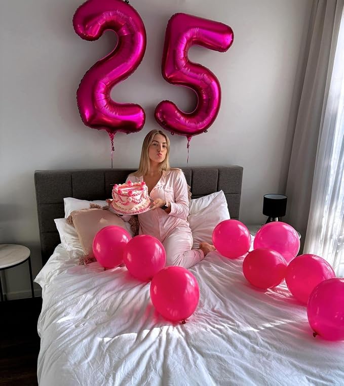 Hot Pink 5 Balloon - Image 8
