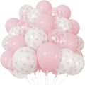 Pink Bow Balloons, Pastel Pink Balloons, Coquette Party Decorations by Adeyoo