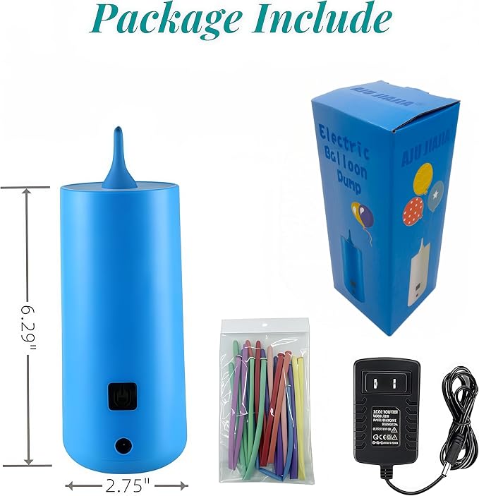 Electric Magic Balloon Pump, Electric Air Inflator Party Air Blower Pump - Image 2
