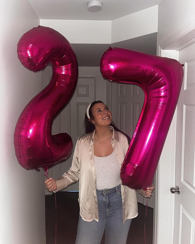 Hot Pink 7 Balloon - Image 2