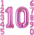Pink Number 10 Balloon 40 Inch, Shiny Foil Double Digit Party Supplies | by Unknown