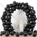 Voircoloria 90pcs Black Balloons Garland Arch Kit, 18 12 10 5 Inch | by Voircoloria