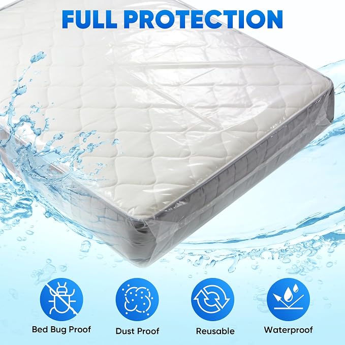 TICONN 2PK Plastic Mattress Bag - Image 3