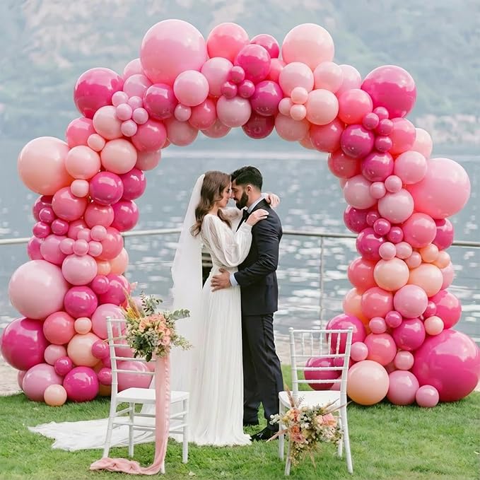 Pink Balloons Arch Kit, Bridal Shower, Valentine's Day Party Decorations - Image 5