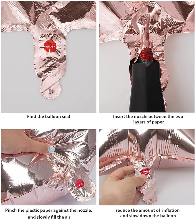 Rose Gold 21 Number Balloons Big Giant Jumbo Large Number 21 Foil Mylar Balloons - Image 6