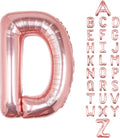 Letter Balloons Rose Gold 40 Inch D Large Big Foil Mylar Balloon | by Unknown