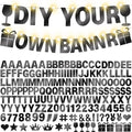 175Pcs DIY Glitter Customizable Banner Kit Happy Birthday Custom Letters Banner by WELITTCON