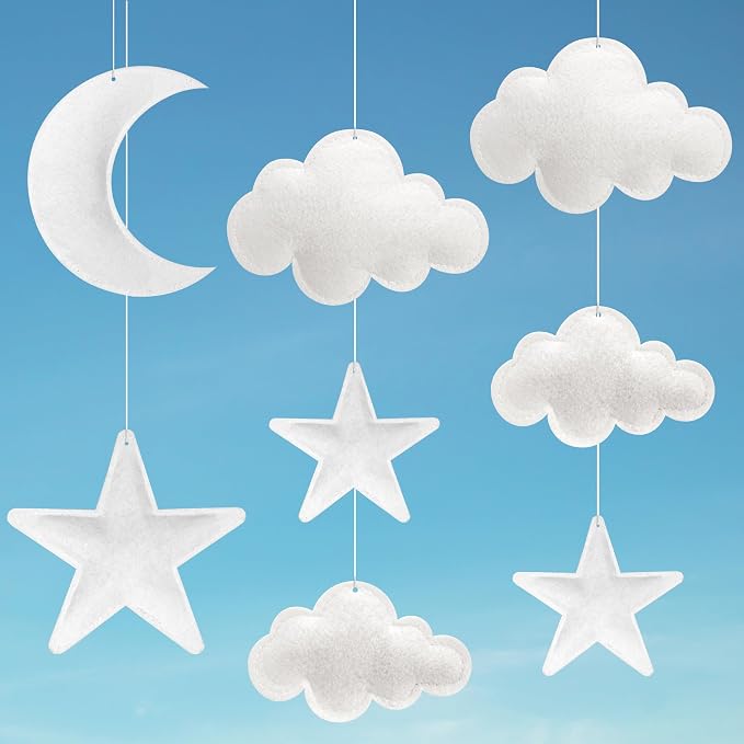 Ayfjovs 8pcs 3D Hanging Cloud Set by Ayfjovs