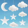 Ayfjovs 8pcs 3D Hanging Cloud Set by Ayfjovs