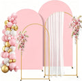 2 Pack Arch Backdrop Stand and Cover Set, Balloon Arch Stand | Metal Background by Unknown