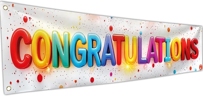 Congratulations Banner for Prom by Bravita