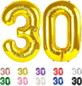 30 Balloon Numbers 30th Year Old Birthday Decorations by Mluchee