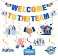 Welcome to the Team Banner Hanging Swirls Party Decorations 10PCS | Welcome by InIsaJace