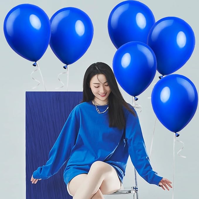 200 Pack UV Neon Blue Balloons Glow Balloons Neon Party Decorations Black Light - Image 5