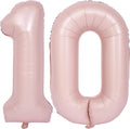 40 In Matte Pink Number Balloons Helium Foil Mylar Balloon Party Digital 10 | by Exquisitehighqualitypartydecorationstomeetyoureveryneed%EF%BC%81