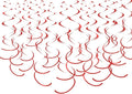 Red Hanging Swirl Decorations Plastic Streamers Foil Swirls Ceiling Decorations by MISU