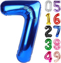 Navy Blue Number 7 Balloon 40 Inch, 7th Birthday Decorations Men Women | Foil by IWERP