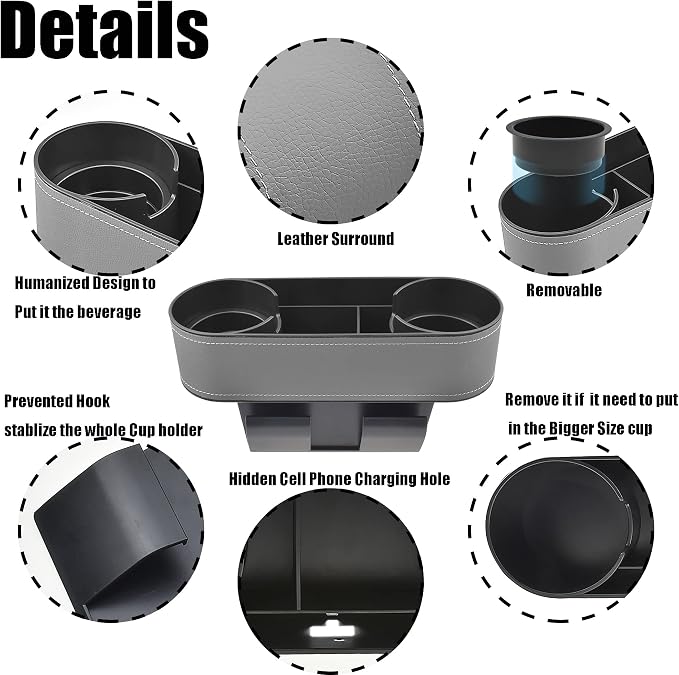 Console Side Pocket, Cup Holder - Image 3