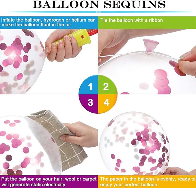 Pink 3rd Birthday Balloons for Girls - Image 3