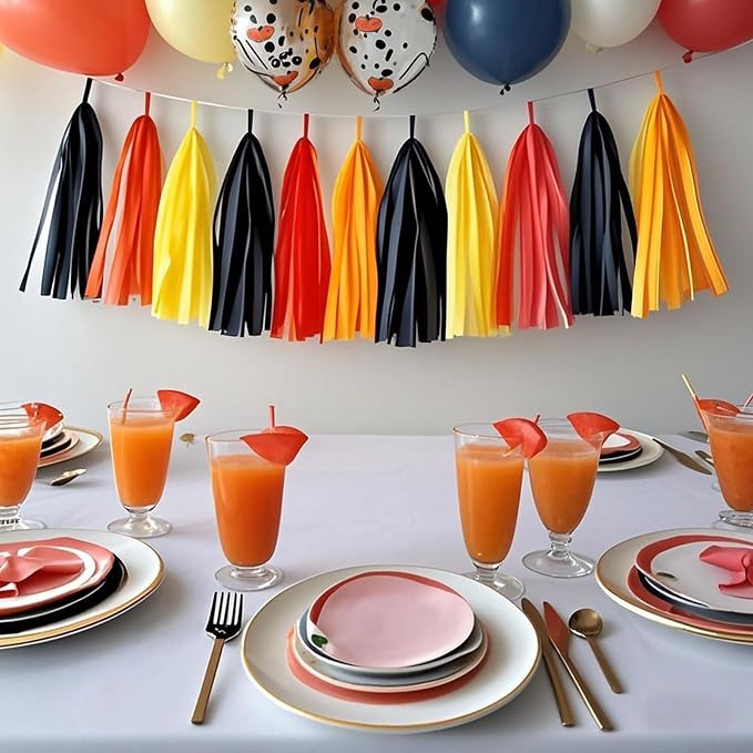 Fire Truck Tissue Tassel Garland - Image 5