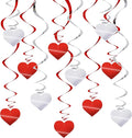 BEISHIDA Happy Valentine's Day Hanging Swirls Valentine's Decorations Red by Beishida